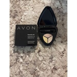 AVON Heavenly Soft Eyeshadow Trio‎ NUDE TRIO RARE Hard To Find New With Box